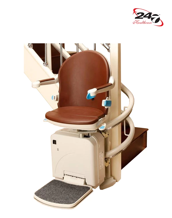 Handicare 2000 Curved Stair Lift profile Brown