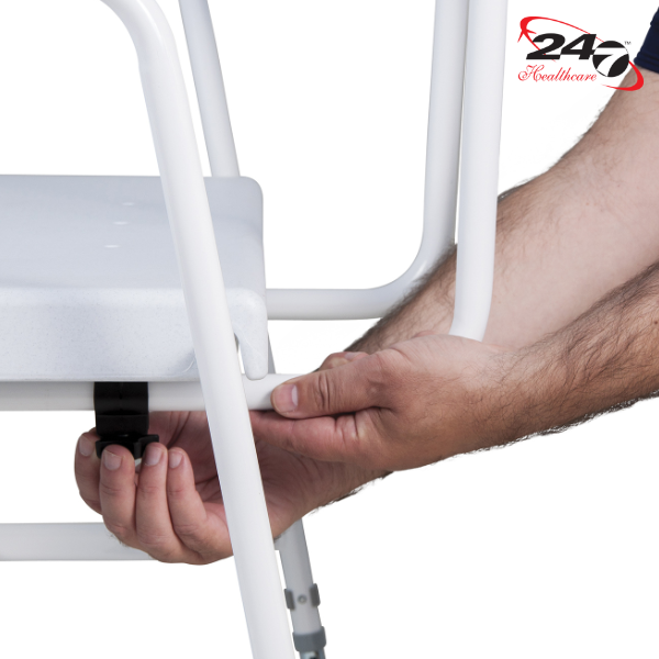 SX220 Super Bariatric Shower commode adjustment
