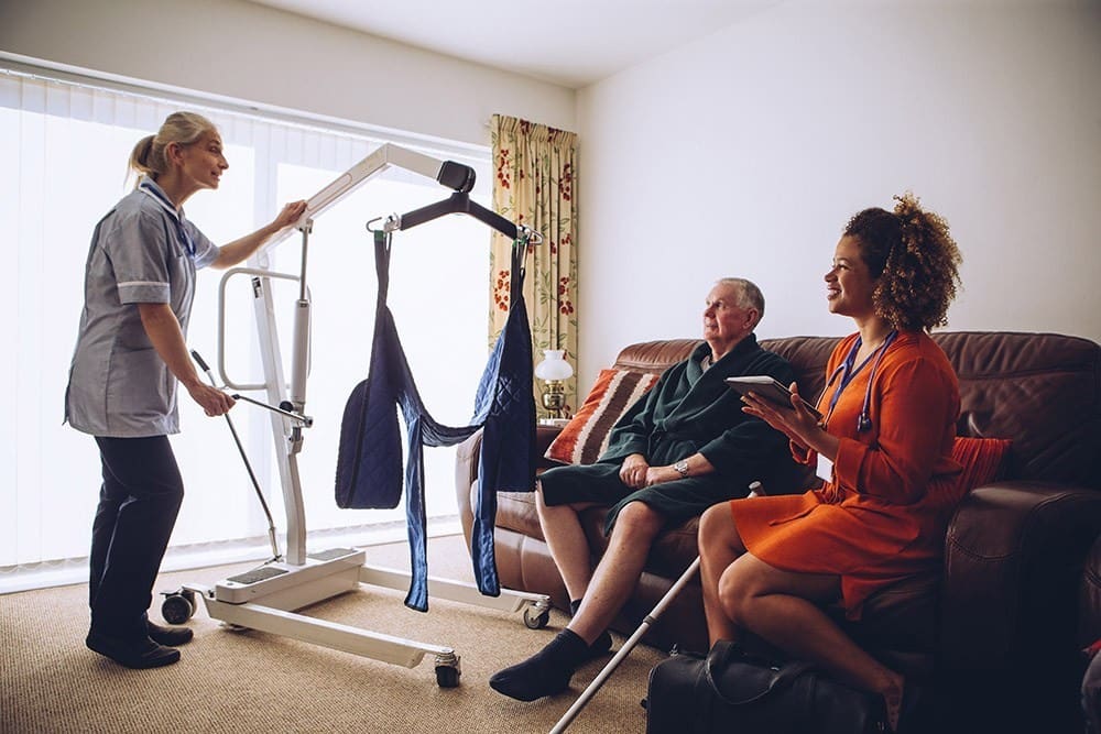 Learn about assisted transfer Moving and handling