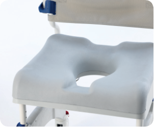Standard soft seat With key shaped cut out. Ergonomically shaped.