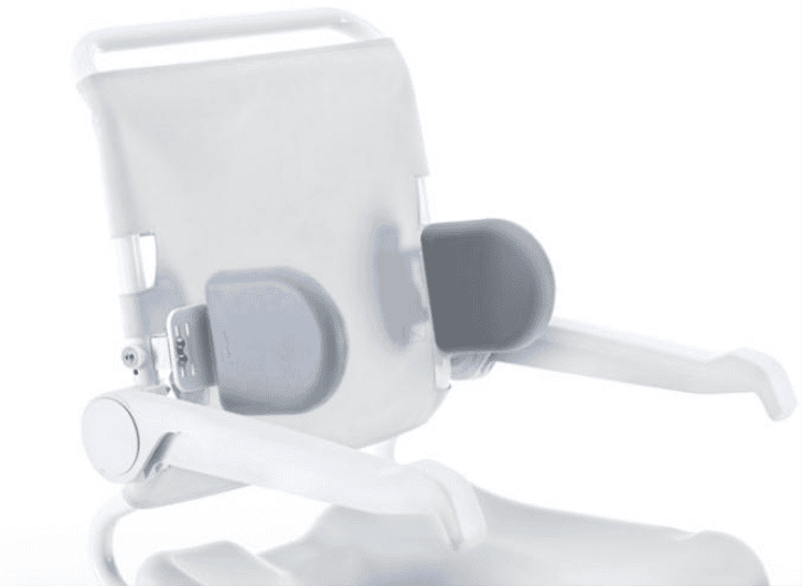 Aquatec Ocean shower commode chair lateral supports