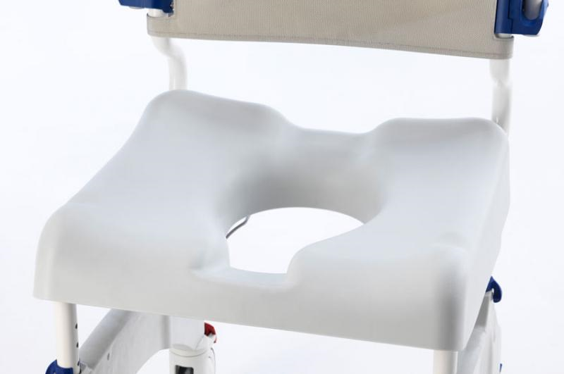Attendant propelled shower commode chair