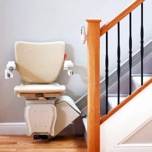 What is a stairlift power hinge