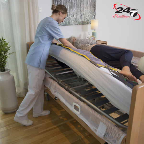 Soft tilt re-positioning profiling bed