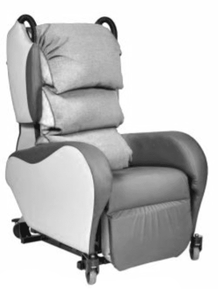 Cura Porta select neuro chair waterfall backrest option