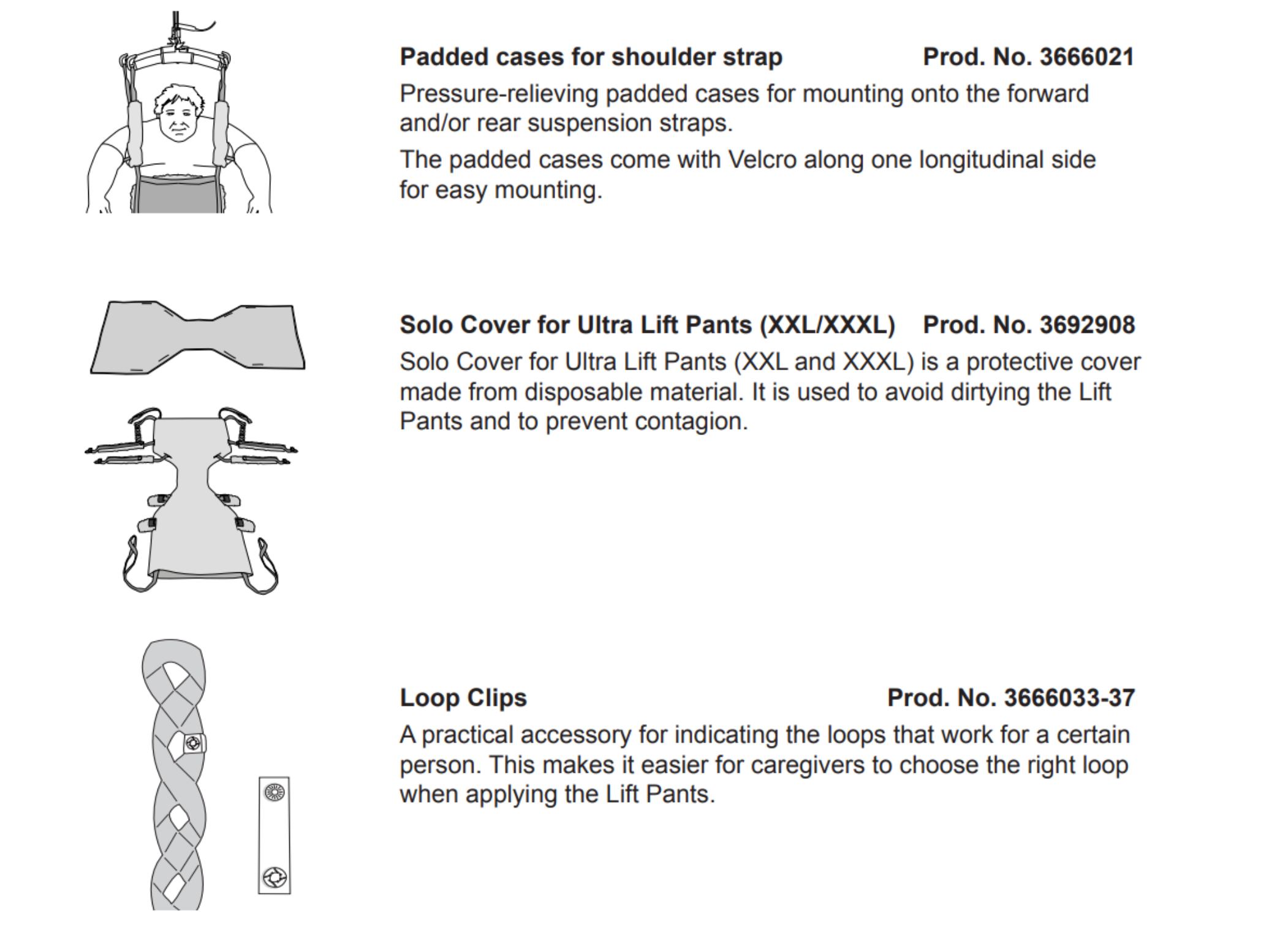 Ultra lift pants accessories